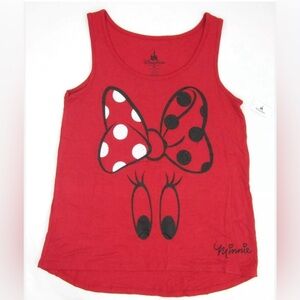 Women’s Medium Disney Parks Minnie Mouse Red tank top M Authentic lightweight